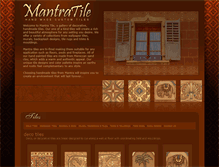 Tablet Screenshot of mantratile.com